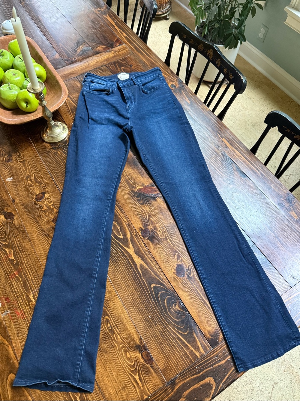 L'AGENCE High Rise Straight Leg Jeans